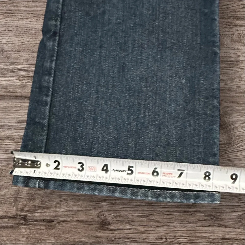 Old Navy Boys 16 Regular‎ Loose Bootcut Jeans Adjustable Waist Dark Wash